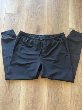 Abercrombie & Fitch -Men's Black Jogger Pants - Stretch Drawstring Waist -XL